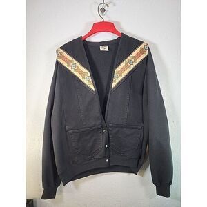 Reworked Denim Hoodie Jacket LG,‎ Southwest